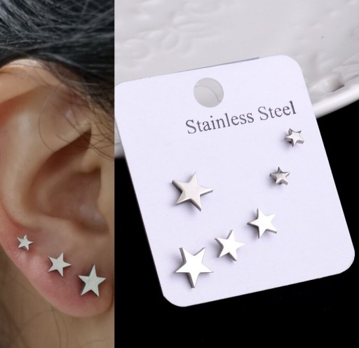 Γυναικείες σκουλαρίκια 3 ζεύγη G803