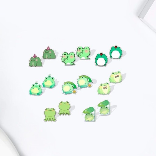Γυναικείες σκουλαρίκια με βάτραχο