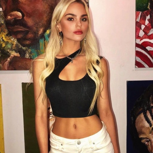 Γυναικείο ασύμμετρο crop top