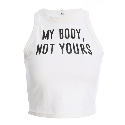 Γυναικείο crop top με εκτύπωση A1198