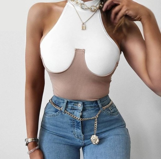 Γυναικείο δίχρωμο body