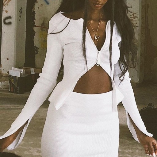 Γυναικείο ελαστικό τοπ με φερμουάρ