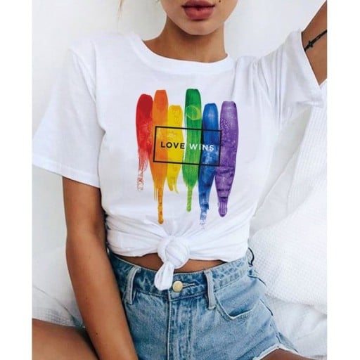 Γυναικείο μπλουζάκι με LGBT σχέδιο