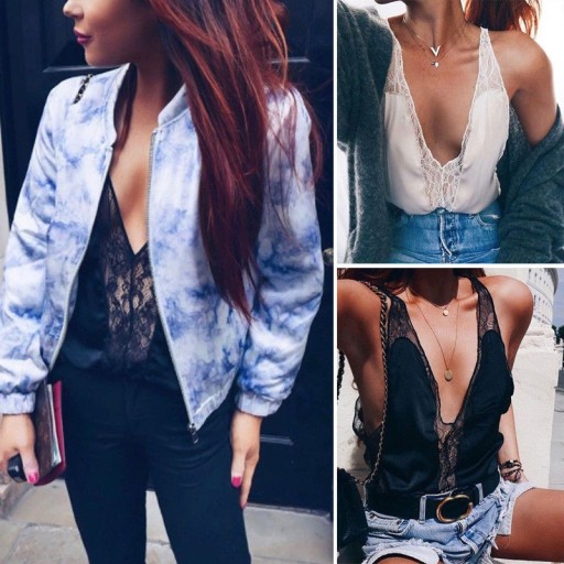 Γυναικείο μπλουζάκι με μεγάλο ντεκολτέ A1180