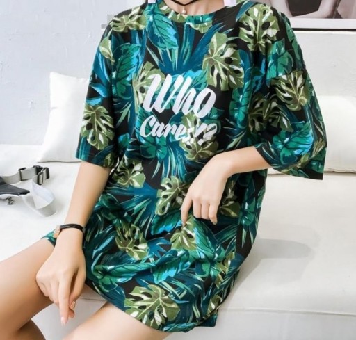 Γυναικείο oversize μπλουζάκι με τύπωμα A1202