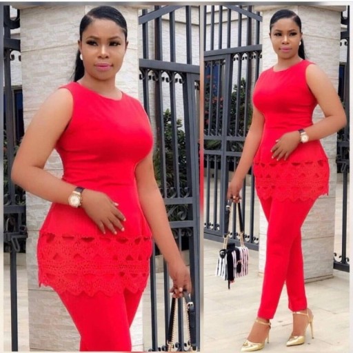 Γυναικείο τοπ και παντελόνι B1212