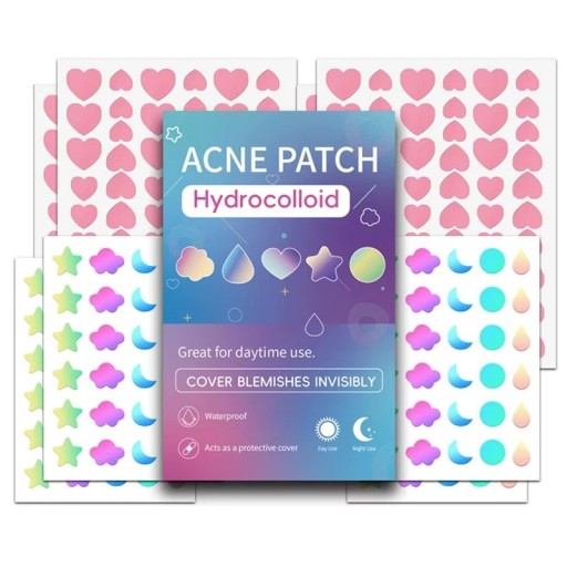 Gyors SOS Ápolás 360 db Pattanás tapasz 6–10 órás Vízálló Pattanás matrica Arc korrektor Vegán Cruelty Free