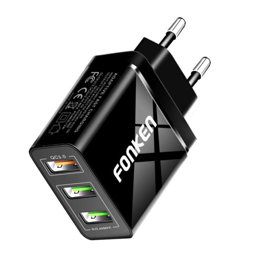 Gyors töltésű hálózati adapter 3 USB-port K772