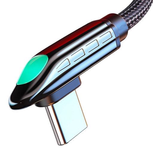 Gyorstöltés USB–USB-C adatkábel vonat formájú