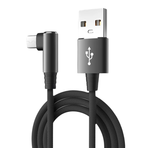 Gyorstöltőkábel USB A - USB C 1,5 m 90°-os szögben döntött kábel C típusú kábel 5A töltő és adatátvitel USB kábel hajlított telefon táblagéphez