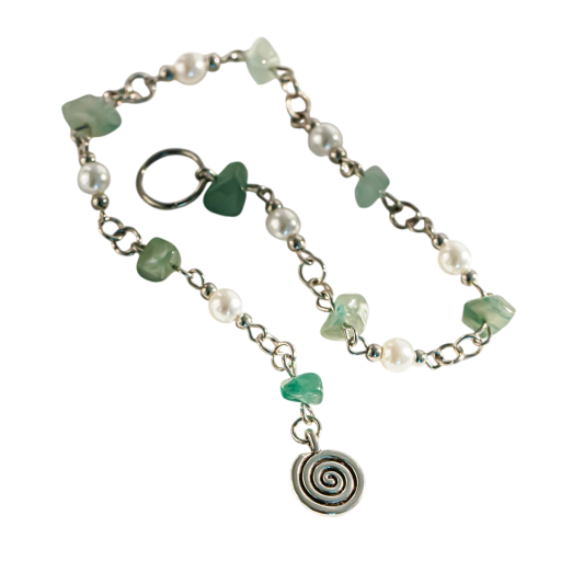 Haaraccessoire 28 cm Haarketting met parels en ster Legering en parels Elegante haarversiering voor vlechten en gevlochten haar