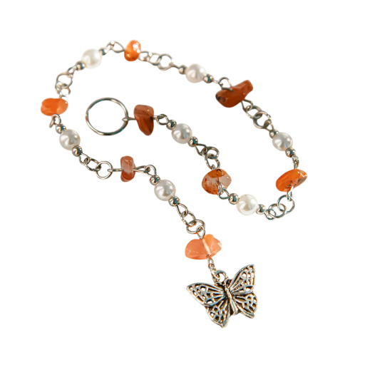 Haaraccessoire 28 cm Haarketting met parels en ster Legering en parels Elegante haarversiering voor vlechten en gevlochten haar