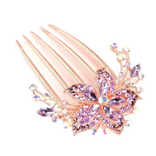 Haarkam met strass steentjes