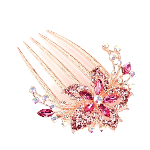 Haarkam met strass steentjes