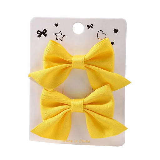 Haarschleifenclips 2 Stück 6,4 x 3,8 cm Elegantes Haaraccessoire Stilvolle Schleifen für Mädchen und Frauen Klassische Haarspangen Süße Dekoration