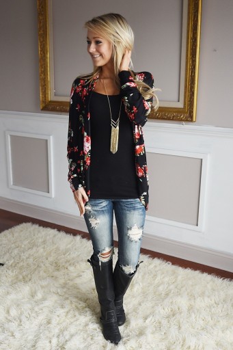 Hacafrak floral de damă J1826