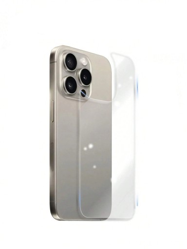 Hærdet beskyttelsesglas til bagsiden af iPhone 16 Plus, sæt med 5 stk., klart transparent design, beskyttelse mod ridser og stød
