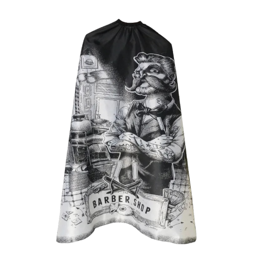 Hairdressing Cape for Cutting with Print Hairdressing Cloak Hairdressing Apron 160 x 140 cm