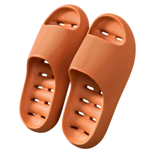 Halkfria damtofflor med vattendräneringshål Lätta badrumsskor Snabbtorkande tofflor Andas tofflor Bekväm passform