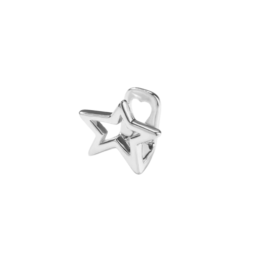 Halloween-grillar med stjärnpentagram Ihåliga guld-silver-tandkåpor Hiphop-tandsmycken För kvinnor och män Snygg leendedekoration