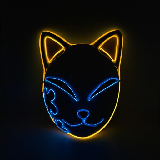 Halloween lichtgevend kattenmasker