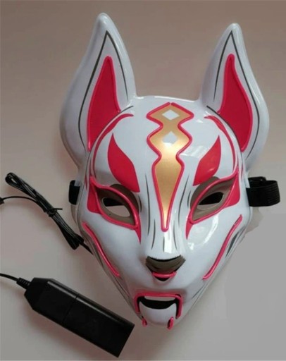 Halloween lichtgevend vossenmasker