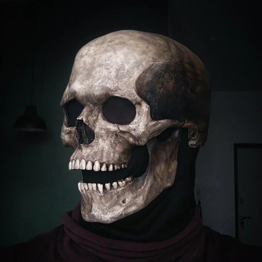 Halloweenowa maska czaszki