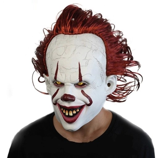 Halloweenowa maska klauna