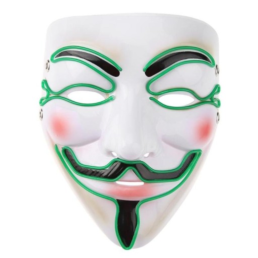 Halloweenowa świecąca maska H1051