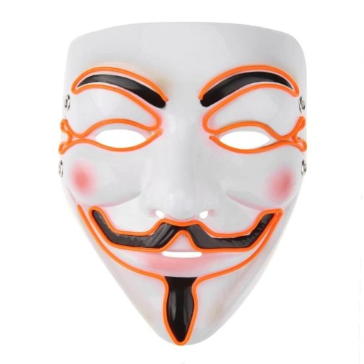 Halloweenowa świecąca maska H1051
