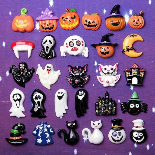 Halloweenské mini dekorace 10 ks