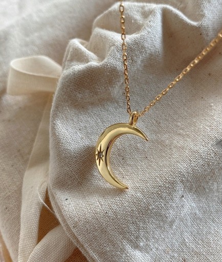Halsband med halvmåne för kvinnor G591