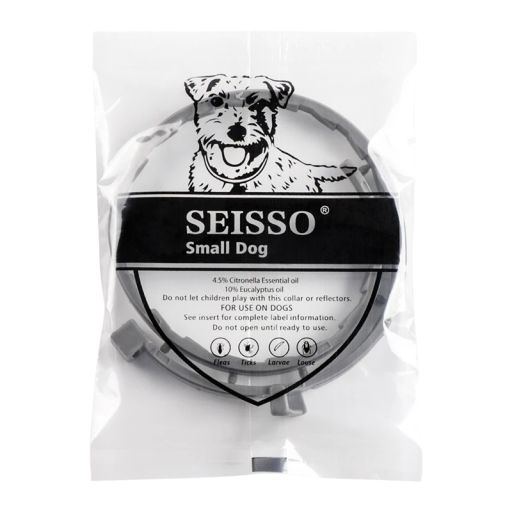 Halsbånd til mindre hunde mod parasitter Antiparasitisk beskyttelse Justerbart halsbånd til hunde Halsbånd mod flåter og lopper 38 cm
