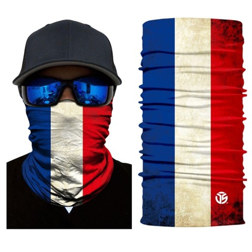 Halstørklæde med flagprint