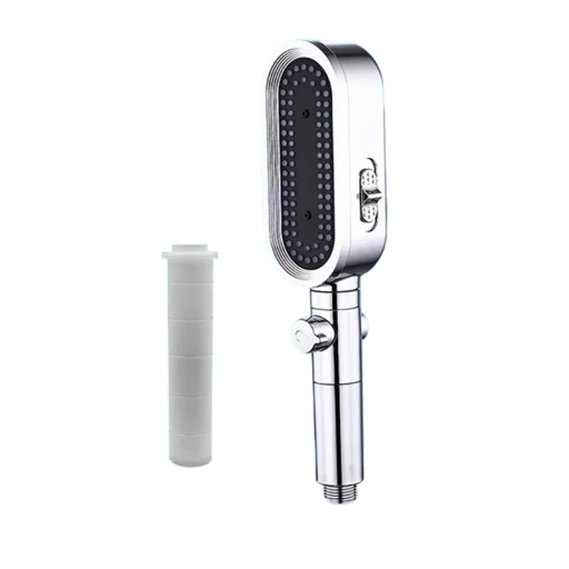 Handdouchekop met 3 straalstanden met filter zuinige aansluiting G1/2 afmeting 27 x 7 cm voor de badkamer voor douchen aan de douche slang