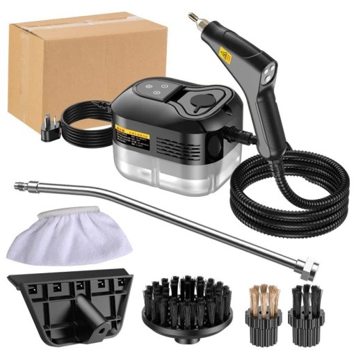 Handhållen ångtvätt 2500W 220V högtemperatur 1200ml tank multifunktionell ångmaskin för bil luftkonditionering köksfläktar