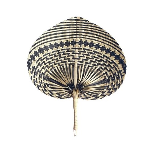 Handheld Bamboo Fan Handwoven 30 x 38 cm 100% Natural Bamboo Durable and Sustainable Chemical-Free For Fanning and as Decoration
