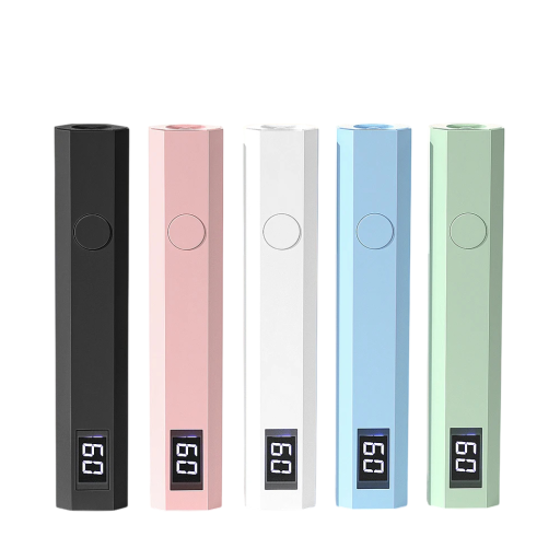 Handheld Portable UV Lamp 10 x 2 x 1.7 cm USB-C Rechargeable Lamp for Gel and Acrylic Nails 20 s / 60 s Curing