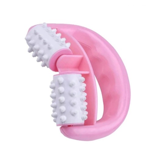 Håndholdt massagerulle mod cellulite Akupressurmassage til hænder, ben, mave, lår og balder Massageværktøj til ømme, spændte muskler 15 x 10 x 2 cm
