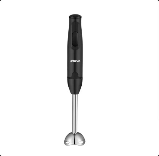 Håndholdt stavblender 400 W 38 × 6,3 cm elektrisk rustfrit stål nedsænkningsblender til smoothies, supper, saucer og puréer