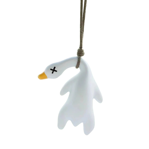 Hangende eend sleutelhanger Kleurveranderend UV sensor Zonne-energie Stijlvolle sleutelhanger en autoaccessoire Originele decoratieve toevoeging