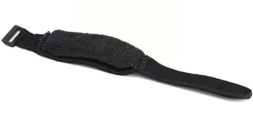 Hangképző a gitárhoz, ukulelehez és basszusgitárhoz 185 x 70 cm Fekete pamutszalag tépőzárral Hangcsillapító szalag 7-10 húrhoz Antivibrációs kiegészítő