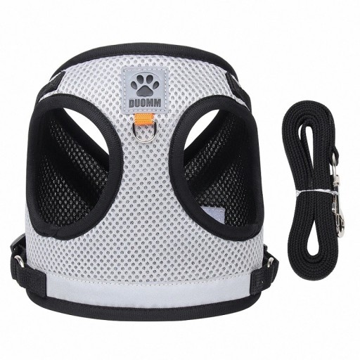 Harnais de sécurité pour chiens avec laisse Gilet respirant pour petits chiens et chiots 0,5 - 1,5 kg