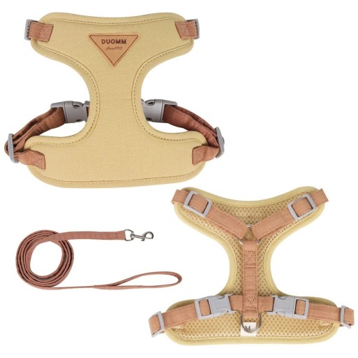Harnais réglable pour chats et petits chiens M Harnais extérieur respirant avec filet et laisse Ensemble confortable
