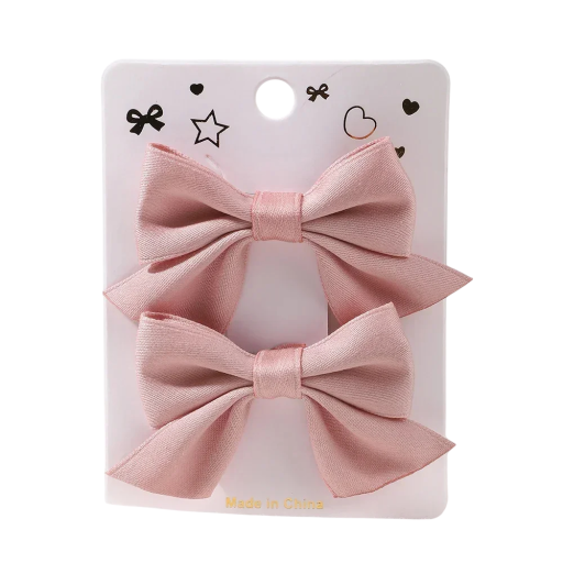Hårrosetter 2 st 6,4 x 3,8 cm Elegant håraccessoar Snygga rosetter för tjejer och kvinnor Klassiska hårspännen Söt dekoration