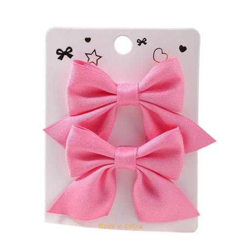 Hårrosetter 2 st 6,4 x 3,8 cm Elegant håraccessoar Snygga rosetter för tjejer och kvinnor Klassiska hårspännen Söt dekoration