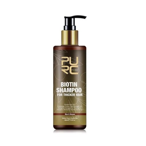 Hårshampoo med biotin til hurtig hårvækst Shampoo med ingefærekstrakt til stærkere og tykkere hår til mænd og kvinder Shampoo mod hårtab 300 ml
