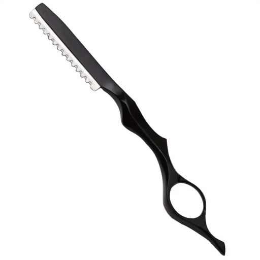 Hårskærer med udskifteligt blad 17,5 cm aluminium ergonomisk håndtag til frisørklipning af hår