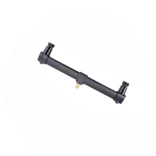 Hârză din aluminiu pentru 2 undițe 25 cm suport pentru undițe cu filet universal construcție metalică neagră pentru suporturi de pescuit