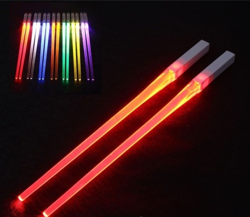 Haste de jantar LED iluminada